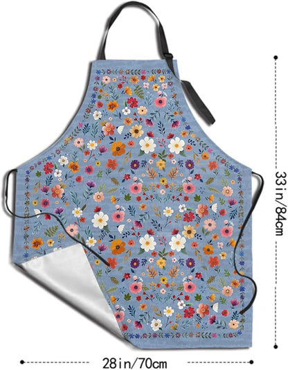 Funny Apron Polyester Grooming Aprons with Pocket for Cooking Kitchen Grilling Adults