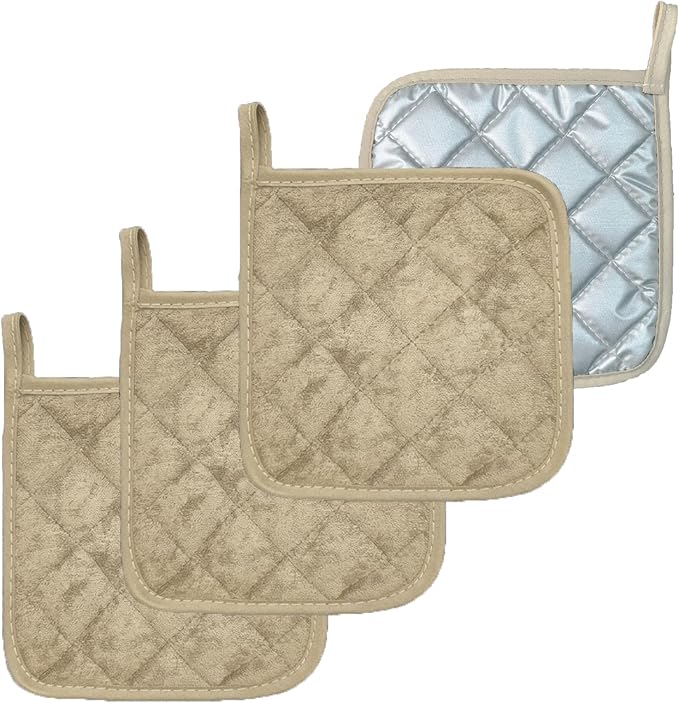 4 Pack Pot Holders for Kitchen Clearance Oven Potholders Sets for Kitchens Hot Pads for Kitchen Countertops Heat Resistant Milkshake by Unknown