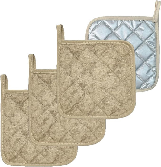 4 Pack Pot Holders for Kitchen Clearance Oven Potholders Sets for Kitchens Hot Pads for Kitchen Countertops Heat Resistant Milkshake by Unknown