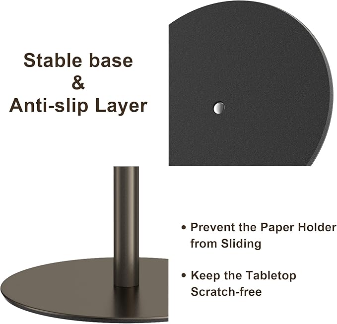 Oil-Rubbed Bronze Paper Towel Holder - Free-Standing Kitchen Roll Holder, Classic Fashion Roll Dispenser for Any Kitchen - Image 5