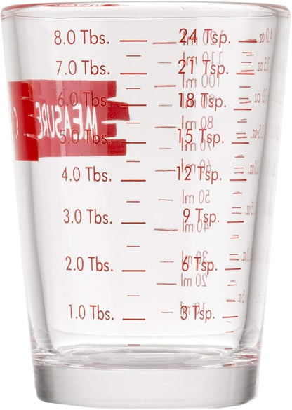 Tablecraft H1433T Measuring Cup Measure-N-Pour, 4 oz, Clear - Image 2
