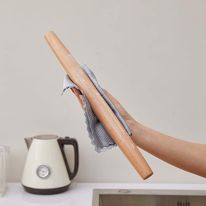 French Rolling Pin for Dough - Fulimax 16" Classic Wood Rolling Pins for Baking, Dough Roller for Fondant Pizza Pie Crust Cookie Pastry Pasta, Kitchen Baking Supplies, Beech Wood - Image 5