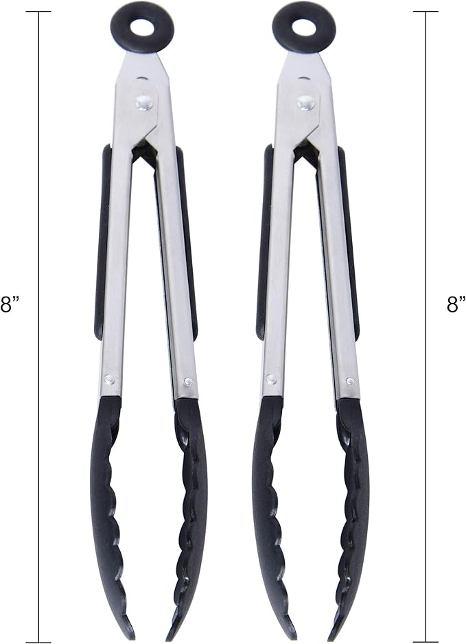 Farberware Classic Mini Nylon Tipped Tongs, Set Of 2, Black - Image 3