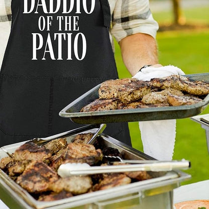 ZOORON Funny Cooking Chef Apron with Pockets BBQ Kitchen Work Aprons Birthday Father’s Day Grilling Gifts for Dad, Husband