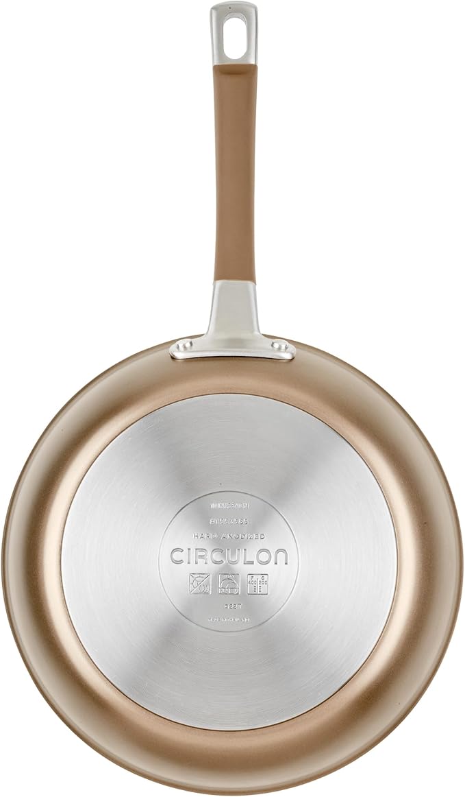 Circulon Premier Professional Hard Anodized Nonstick Cookware Induction Pots and Pans Set Nonstick, Home Essentials, 12-Piece, Bronze - Image 11