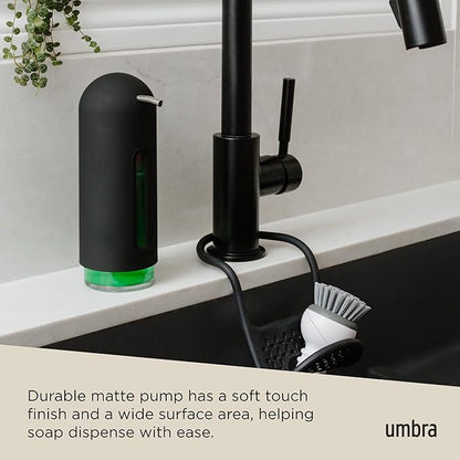 Umbra Penguin 12 oz (355 ml) Soap Pump, Kitchen Soap Dispenser, Also Works with Hand Sanitizer, Black - Image 4