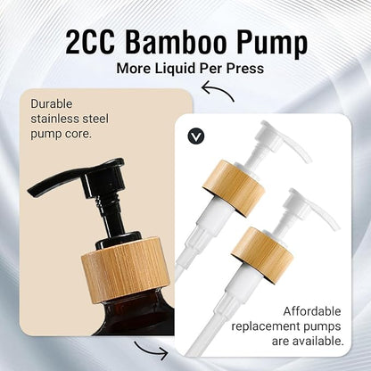 MOMEEMO Black Soap Dispenser Bathroom Set, Hand Soap and Lotion Set Suitable for Bathroom Decor. (Black) - Image 5