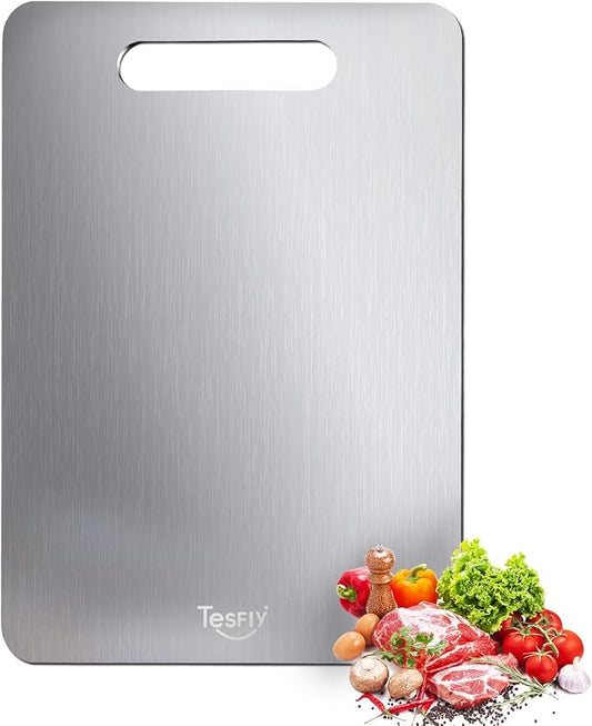 Cutting Boards For Kitchen,Easy to clean, Double-sided food-grade Cutting Board For Cutting Meats, Fruits And Vegetables 13.1 * 8.2 by TESFLY