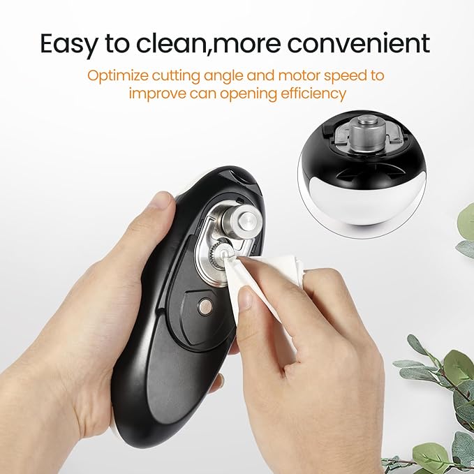 Rechargeable Electric Can Opener, Hands Free for seniors，Food Safe Automatic Can Opener with Smooth Edge,Easy to Use,Works with All Standard Cans - Image 3