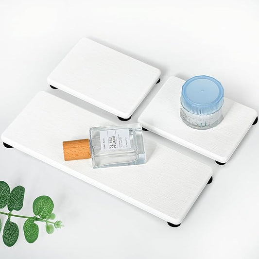 3PCS Stone Drying Tray, Water Absorbing Stone Tray for Sink, Stones Soap Trays, Fast Dry Diatomite Stones Mat,Used for Hand Soaps,Sponge,Toothbrush Holder in Bathroom Counter and Kitchen Sinks by Unknown