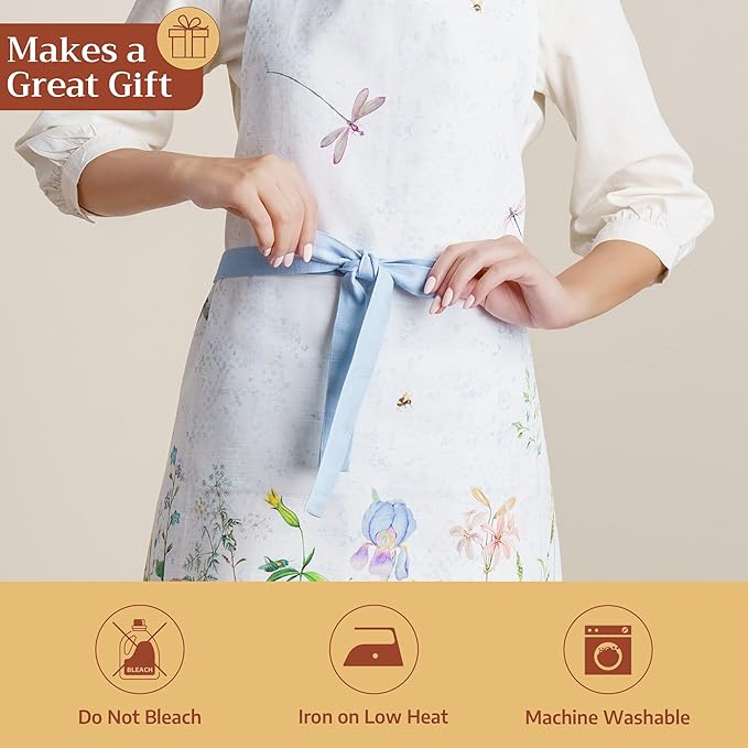 Maison d' Hermine 100% Cotton Apron for women with Pocket Kitchen Chef Apron for Men Cooking Mothers Day Gifts - Image 5