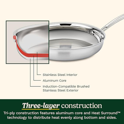 Cuisinart 15 Piece Cookware Set, MultiClad Pro Triple Ply, Silver, MCP-15N - Image 3