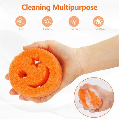 Kitchen Sponges (6 PCS) - Scratch-Free Multipurpose Dish Sponges for Kitchen, Bathroom - BPA Free & Made with Polymer Foam - Temperature Controlled Kitchen Sponge for Dishes, Odor Resistant Scrubber