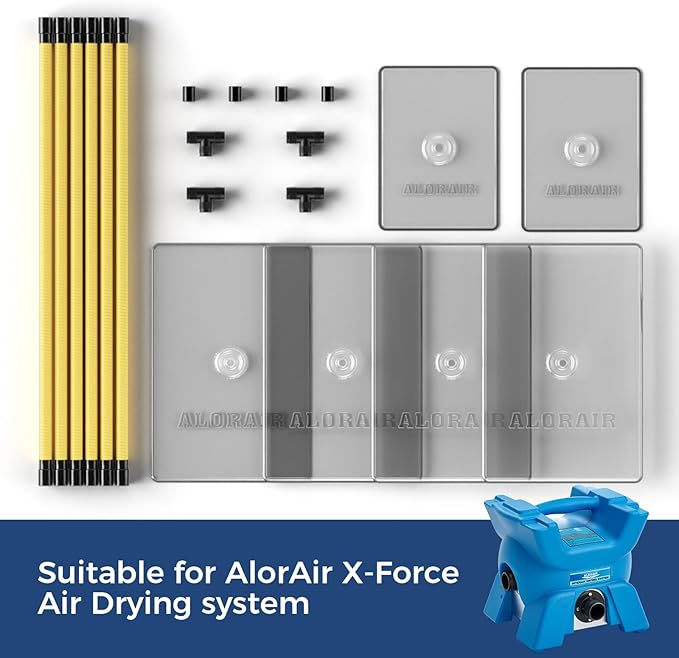 AlorAir Air Drying System Mat – X-Force Rescue Mat for Efficient Floor Drying, Ideal for Water Damage Restoration in Wood Floors and Any Floor Layout