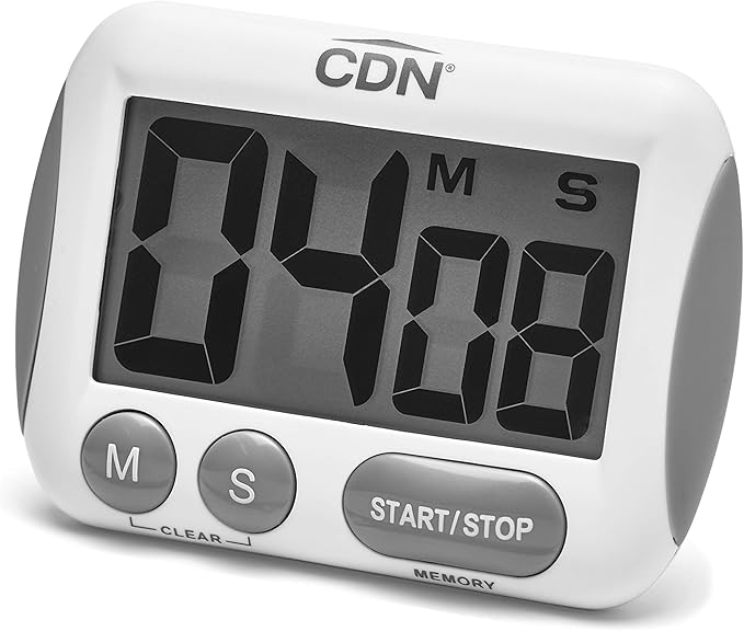 CDN Extra-Big Digit Timer | Counts Up & Down, 100 Minutes by Minutes & Seconds, Extra-Large Digits, Loud Alarm, Stand, Hang, Magnet Mounting, Perfect for Batch Baking - TM15 by CDN-ComponentDesignNorthwestInc