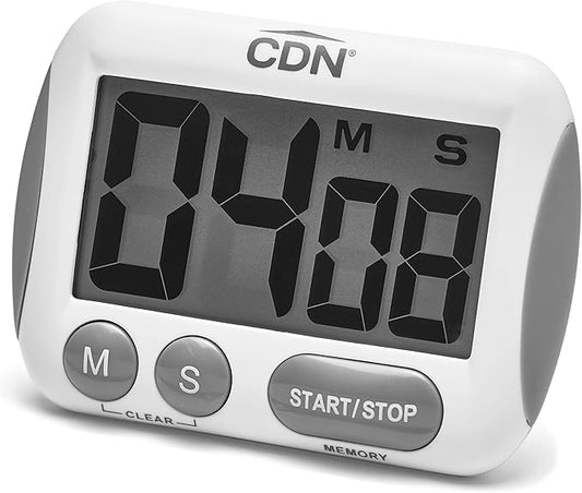 CDN Extra-Big Digit Timer | Counts Up & Down, 100 Minutes by Minutes & Seconds, Extra-Large Digits, Loud Alarm, Stand, Hang, Magnet Mounting, Perfect for Batch Baking - TM15 by CDN-ComponentDesignNorthwestInc