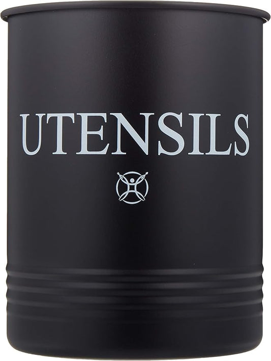 Utensil Holder Large Crocks Kitchen (black) by SteelwareCentral