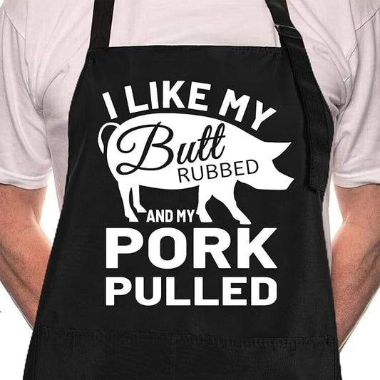ZOORON Funny Cooking Chef Apron with Pockets BBQ Kitchen Work Aprons Birthday Father’s Day Grilling Gifts for Dad, Husband