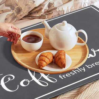 Findosom Dish Drying Mat, 16"x 24" Super Absorbent & Hide Stain Coffee Mat, Cuttable Drying Mat for Kitchen Counter, Coffee Bar Accessories, Under Dish Rack, Coffee Maker, Espresso Machine, DarkGrey - Image 7