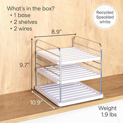 YouCopia UpSpace Cabinet Box Organizer, Adjustable Kitchen Pantry Shelf for Plastic Wrap and Foil Storage, Small Premium Edition - Image 6