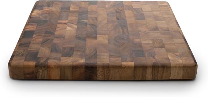 Ironwood Gourmet 28218 Square Charleston End Grain Chef's Board , Acacia Wood 14" Square - Image 3