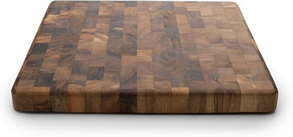 Ironwood Gourmet 28218 Square Charleston End Grain Chef's Board , Acacia Wood 14" Square - Image 3