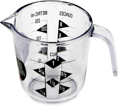 Chef Craft Select Plastic Measuring Cup, 1 Cup Capacity, Clear by ChefCraft