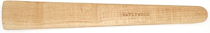 13 in Handmade Kitchen Cooking Utensil, Thin Dark Wood Saute Spatula, Multipurpose Flat Wooden Spatula, Perfect for flipping, scraping, sauteing, turning - Wooden Cooking Utensils - Made in USA - M