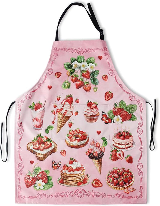 Funny Apron Polyester Grooming Aprons with Pocket for Cooking Kitchen Grilling Adults