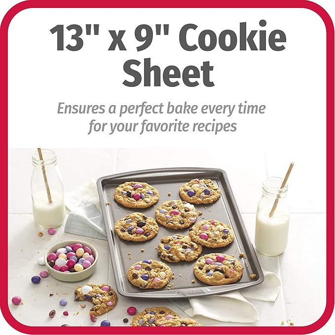 GoodCook Everyday Baking Sheet with Carbon Steel Construction & Scratch-Resistant Metal-Utensil Safe Nonstick , 9 x 13-Inch - Image 6