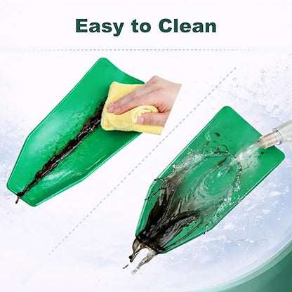 Flexible Funnel for Oil Change – Reusable Silicone Drain Funnel, Spill-Free Design, Foldable & Moldable for Car, Motorcycle, Truck, Lawnmower, Snowplow | Easy Clean, Roll-Up Storage