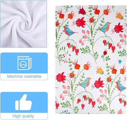 3 Pcs Kitchen Stuff, Kitchen Oven Mitts and Pot Holders Sets with Microfiber Wild Floral Kitchen Towels,Kitchen Accessories,Gifts for Women
