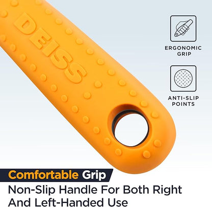 Deiss PRO Swivel Vegetable Peeler - Sharp Japan Stainless Steel Peeler With Easy Non-Slip Hand Grip, Potato Peelers For Kitchen, Fruit, Carrot, Apple, Veggie, Kiwi, Durable, Dishwasher Safe - Image 7