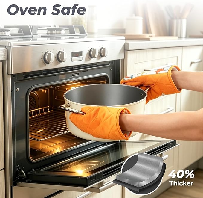 PekGema 16 Pcs Ceramic Cookware Sets, Pots and Pans Set Nonstick, Non Toxic Healthy Non stick Kitchen Cooking Set, PFAS PTFE PFOA FREE, Stay-Cool Handle,Dishwasher-Friendly,Oven-Safe