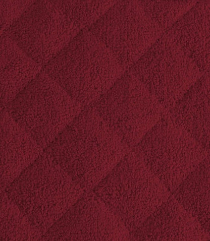DII Basic Terry Collection Quilted 100% Cotton, Potholder, Wine, 3 Piece - Image 3