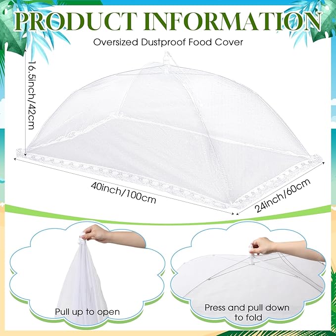 Leitee 3 Pcs Inflatable Serving Bar Kit Includes Salad Buffet Tray with Drain Plug Mesh Food Cover Food Drink Containers and Inflator for Ice Supplies Halloween Party Camping Picnic(Green)