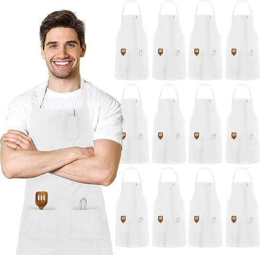 Avalon Kitchen Aprons for Men - 100% Polyester Chef Apron Women with Extra Long Ties - Cooking Aprons for Women & Mens Apron by Avalon+Kitchen