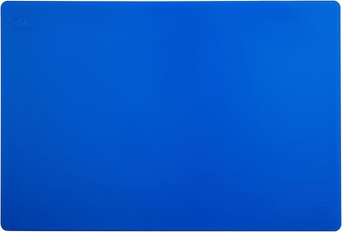 Thirteen Chefs Large 18 x 12 Blue Cutting Board - 1/2" Thick HDPE Plastic for Fish and Seafood, Professional Restaurant Quality Poly with NSF Stamp - Image 3