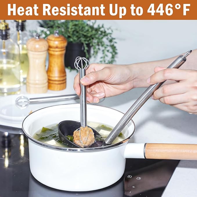 Stainless Steel Measuring Whisk, Double-Ended Whisk with 15ml & 30ml for Precise Mixing, Miso, Sauces & Batter, 2 Pack - Image 6