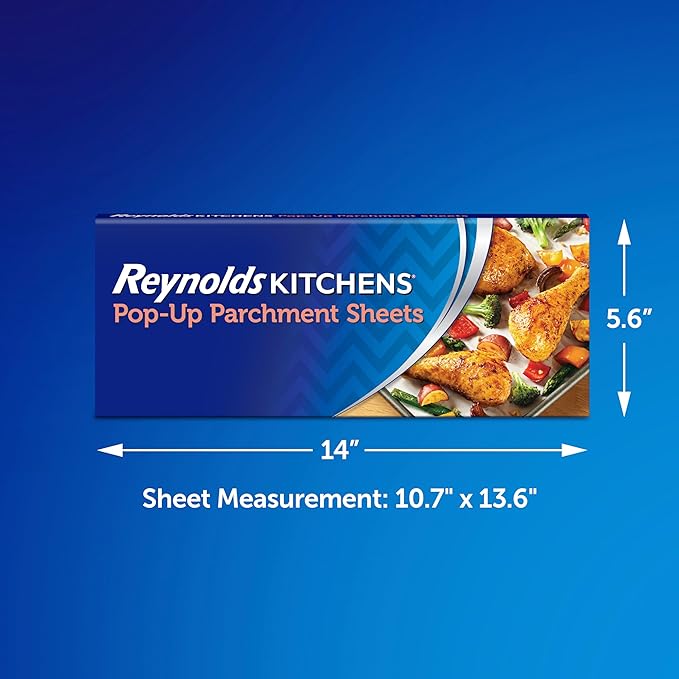 Reynolds Kitchens Pop-Up Parchment Paper Sheets, 10.7x13.75 Inch, 120 Sheets (Pack of 2) - Image 2