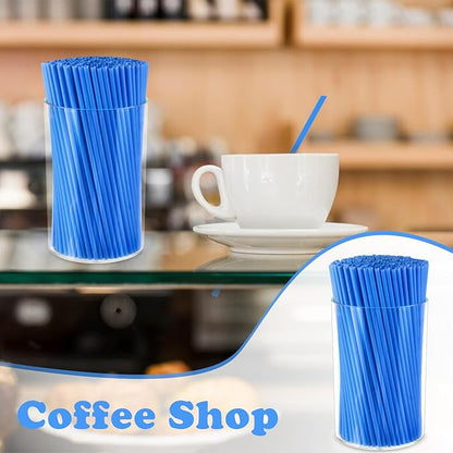 500 Pcs Royal Blue Coffee Stir Sticks Set Acrylic Coffee Stirrers Holder Dark Blue Coffee Stirrers Plastic Stir Straws for Coffee Milk Cocktail Drinks Home Kitchen Christmas Party Supplies - Image 5