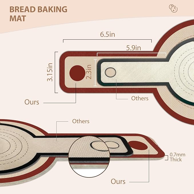 Silicone Bread Sling for Dutch Oven, 2 PCS Red Non-Stick & Reusable Bread Baking Supplies with Extra Long Handles, Easily Transfer Sourdough, Dishwasher Safe, Round - Image 7