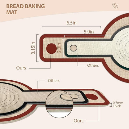 Silicone Bread Sling for Dutch Oven, 2 PCS Red Non-Stick & Reusable Bread Baking Supplies with Extra Long Handles, Easily Transfer Sourdough, Dishwasher Safe, Round - Image 7