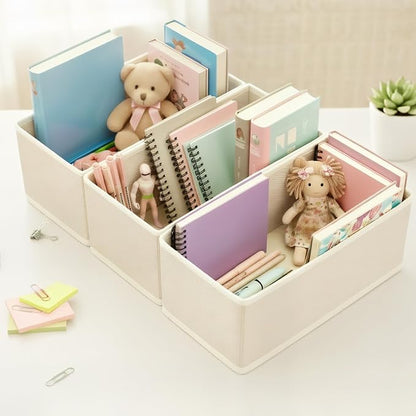 Clothes Drawer Organizer Set (3, White)
