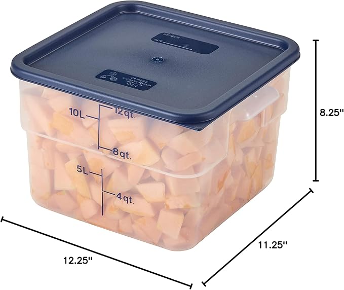 Cambro 12SFSPP190 12 qt Polypropylene Food Storage Container - CamSquare® Case of 6 - Image 4
