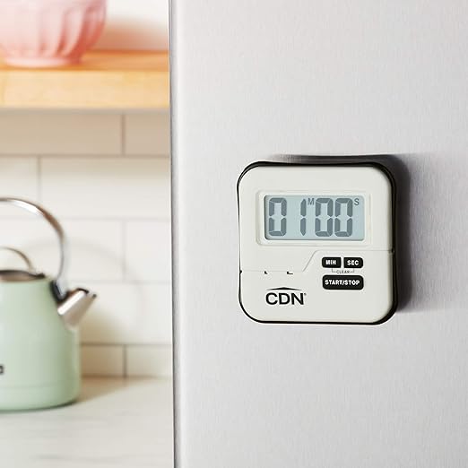 CDN Waterproof Kitchen Timer | Big Digital Display | 90-Second Loud Alarm with Flashing Light | Shatterproof & Steamproof | Magnet & Stand Mount | Ideal for Chefs | TMW1 - Image 8