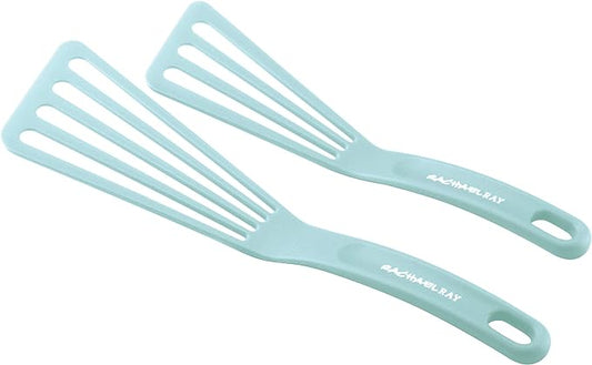 Rachael Ray KitchenTools and Gadgets Nylon Cooking Utensils / Spatula / Fish Turners - 2 Piece, Light Blue by RachaelRayKitchenware