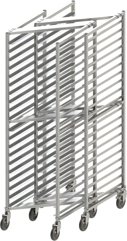 Winco Aluminum Sheet Pan/Bun Rack, 3" Spacing, Nesting Style, 20 Tier - Image 2