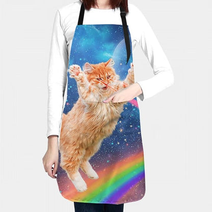 Funny Apron Polyester Grooming Aprons with Pocket for Cooking Kitchen Grilling Adults