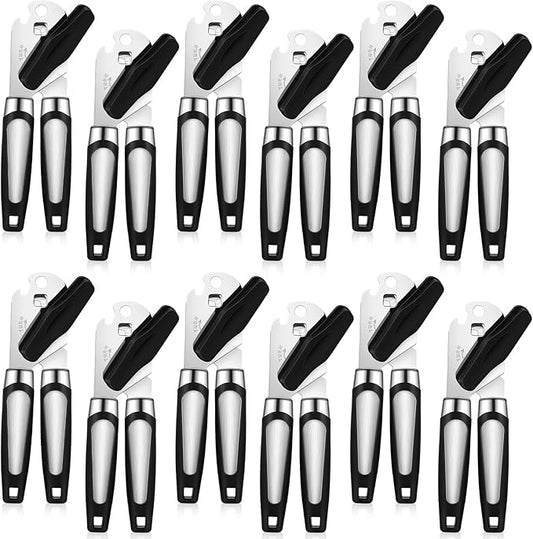 Gisafai 12 Pcs Manual Can Opener with Sharp Blade Smooth Edge Multifunctional Kitchen Gadget Handheld Openers Oversized Handheld Knob Can and Bottle Animals by Gisafai